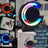 RGB مكبر صوت بلوثوث 4 في 1ومصباح BX 39